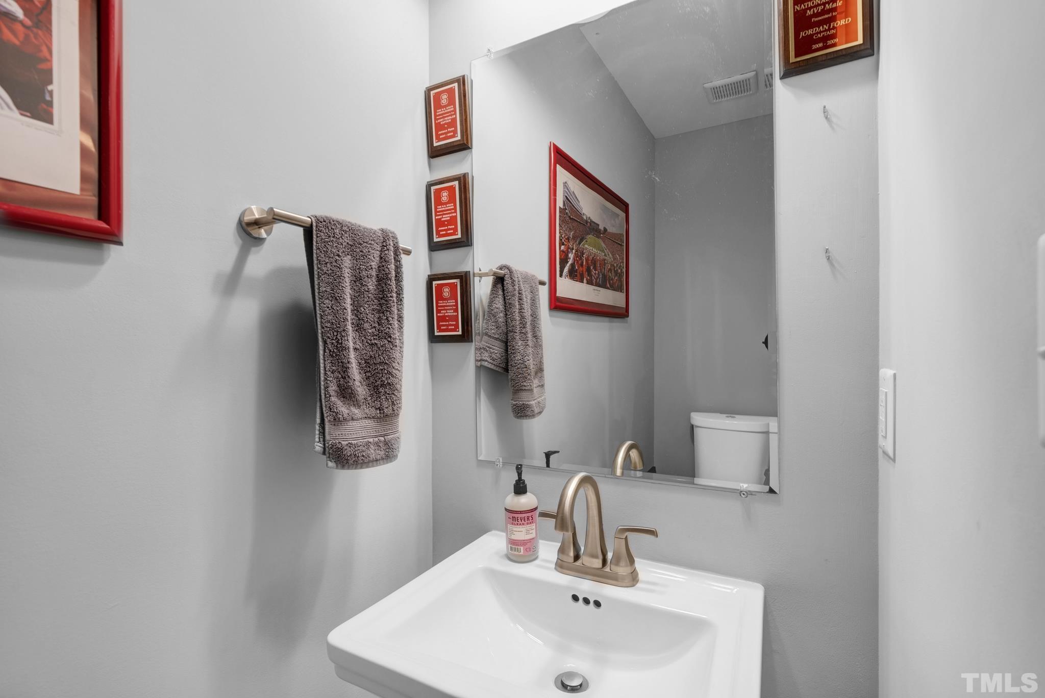107 Bart Street Raleigh, NC 27610 - Photo 15 of 20 a bathroom with a sink and a mirror