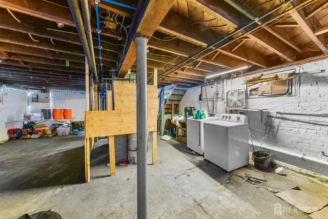 a view of a storage room