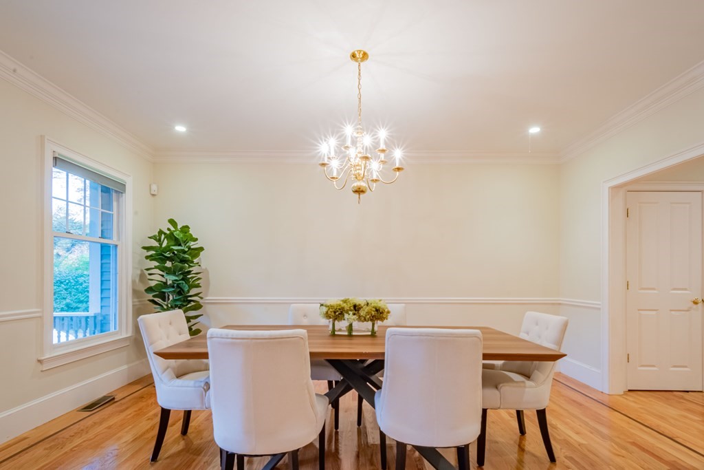 40 Winthrop Road Lexington, MA 02421 - Photo 7 of 42 a view of a dining room with furniture window and wooden floor