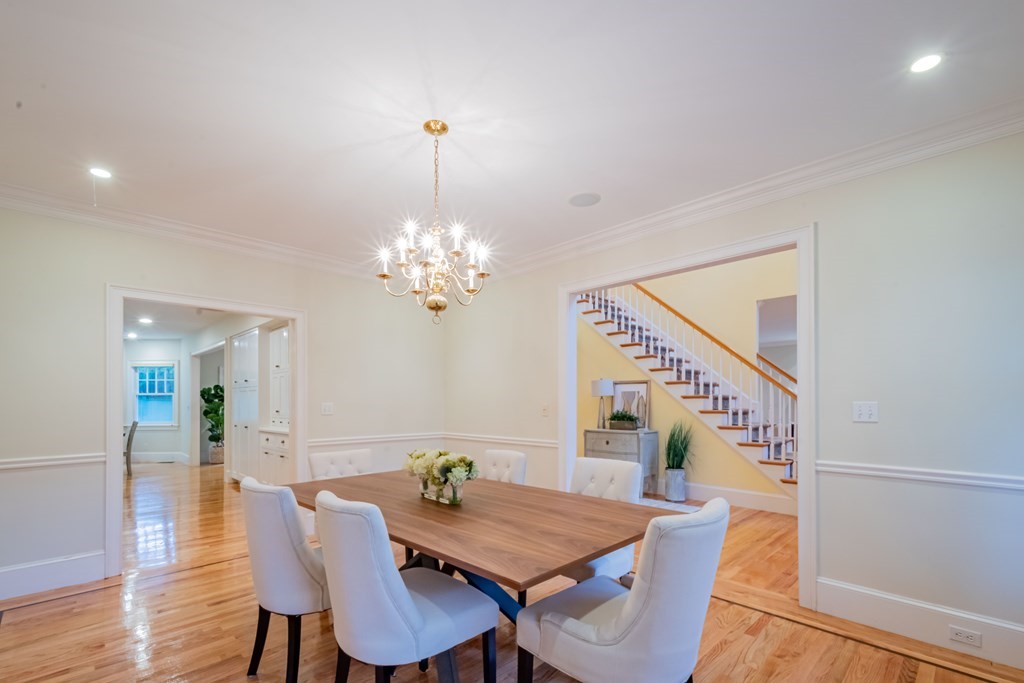 40 Winthrop Road Lexington, MA 02421 - Photo 8 of 42 a view of a dining room with furniture and wooden floor