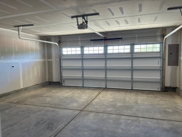 a view of a room with storage