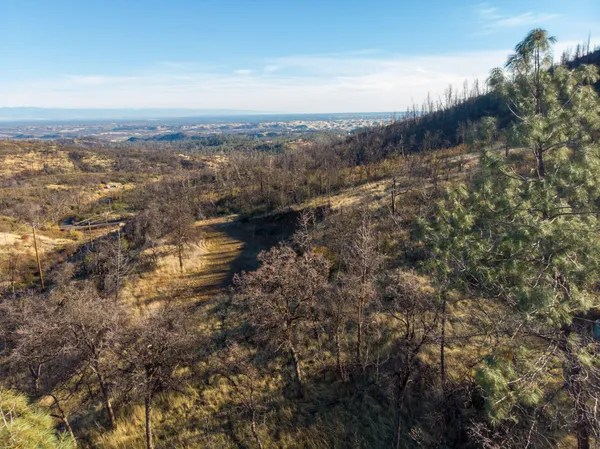 a view of city and mountain