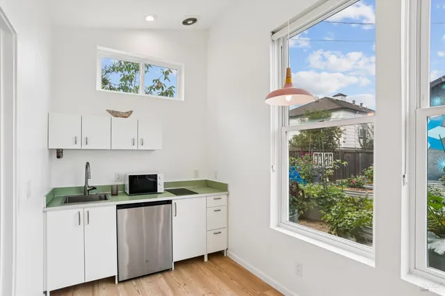 a view of a room with window