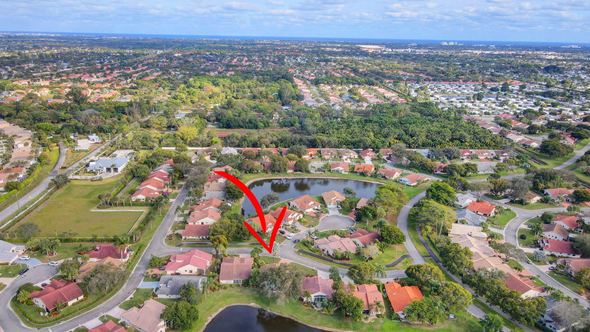 8451 Compass Drive Boynton Beach, FL 33436 - Photo 30 of 42 Aerial of community