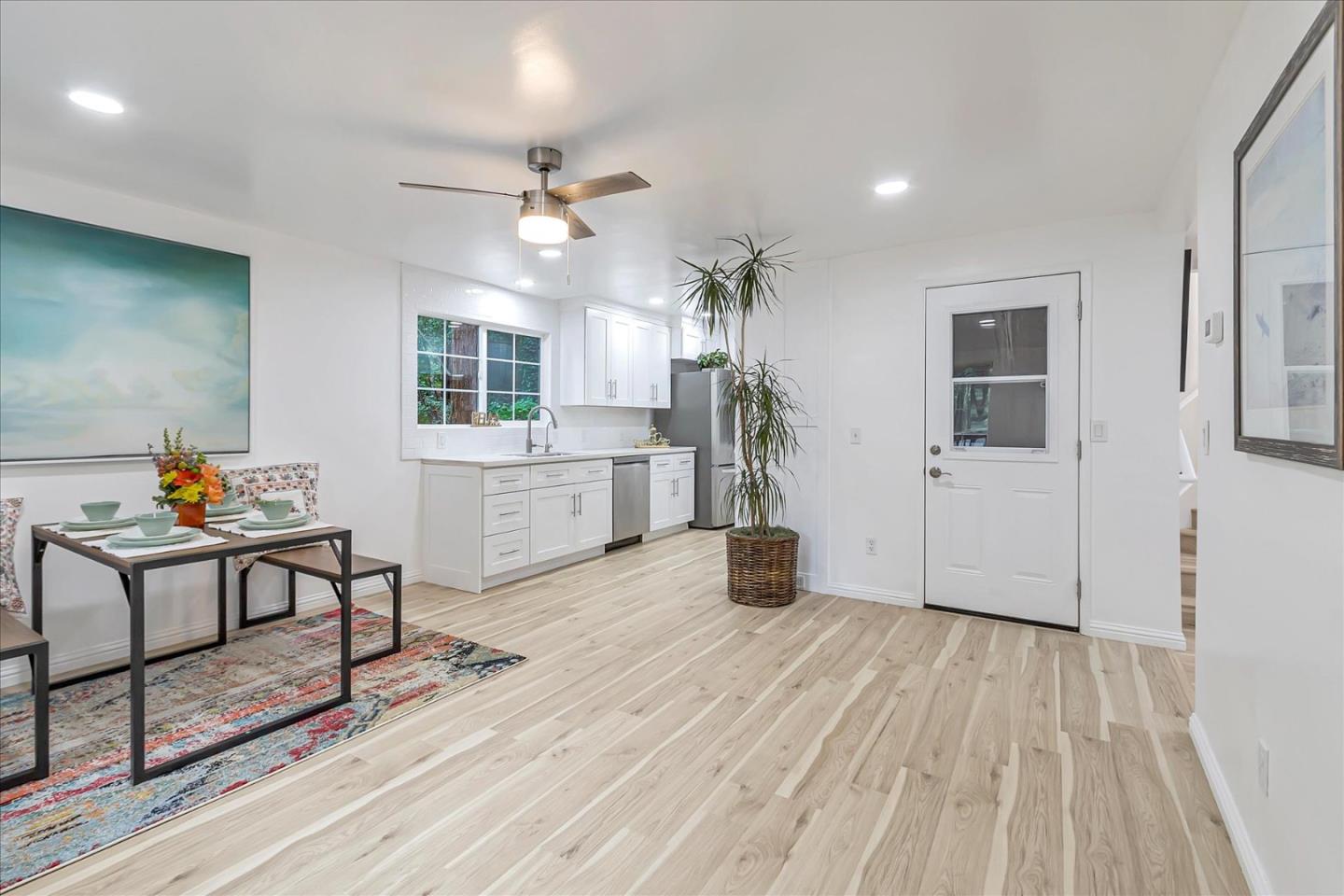 17550 Comanche Trail Los Gatos, CA 95033 - Photo 19 of 37 a living room with furniture and wooden floor
