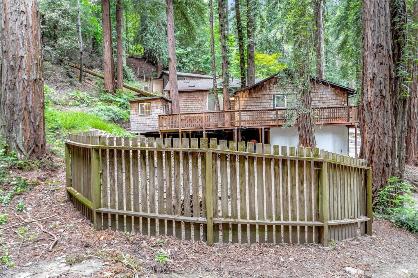 17550 Comanche Trail Los Gatos, CA 95033 - Photo 32 of 37 a view of a house with a deck