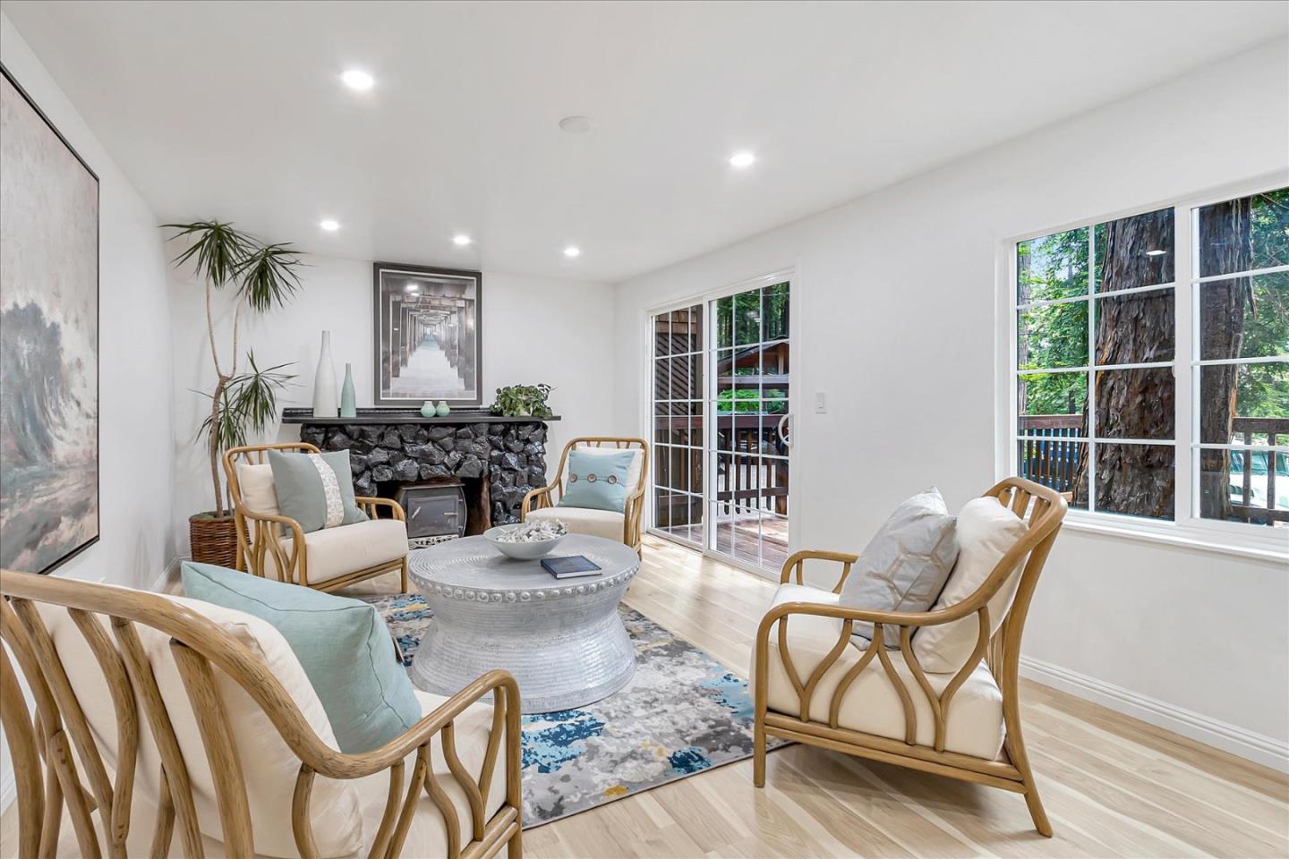 17550 Comanche Trail Los Gatos, CA 95033 - Photo 10 of 37 a living room with furniture and a large window