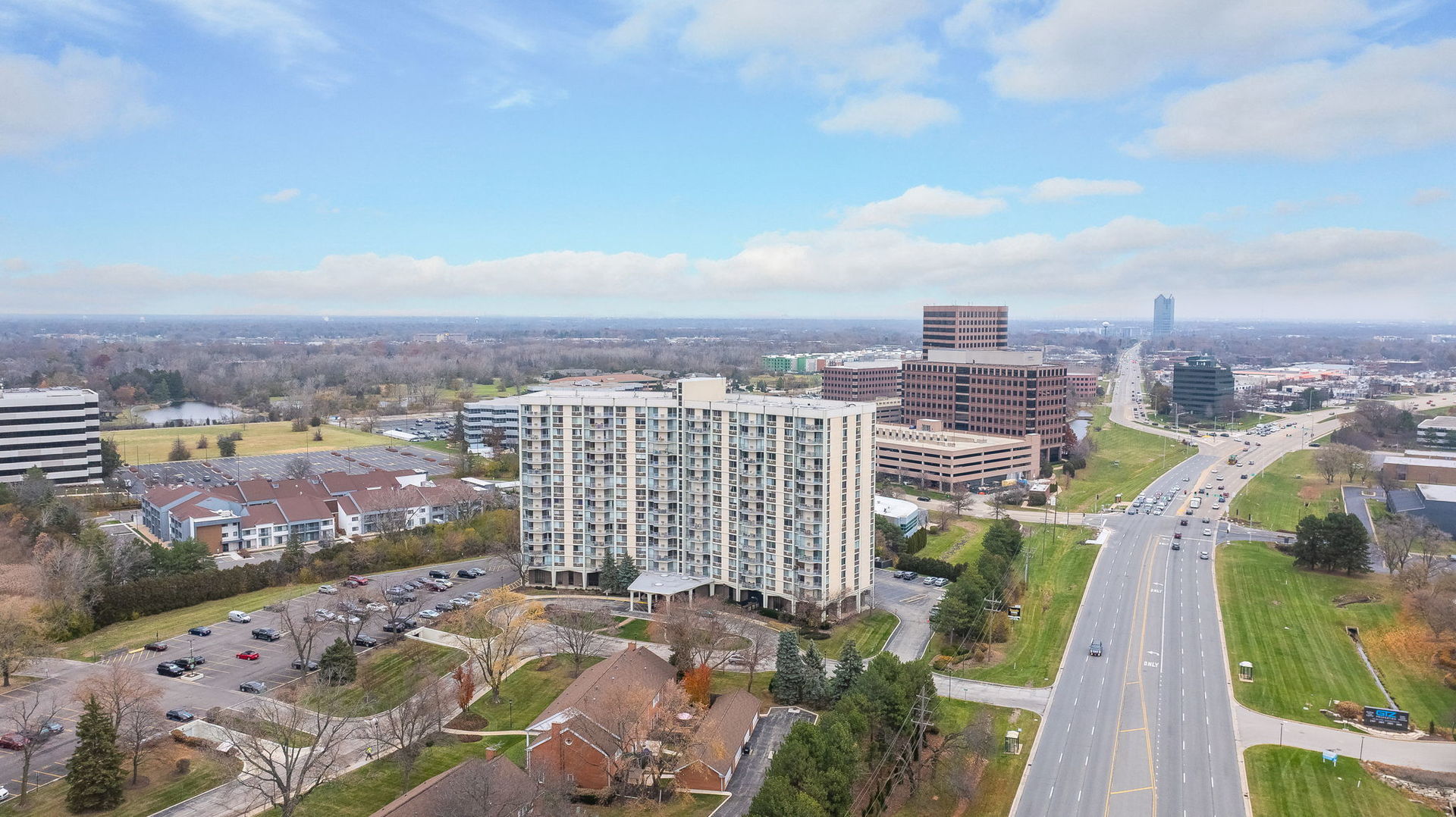 40 North Tower Road, Unit 4M Oak Brook, IL 60523 - Photo 16 of 17 a view of a city with tall buildings