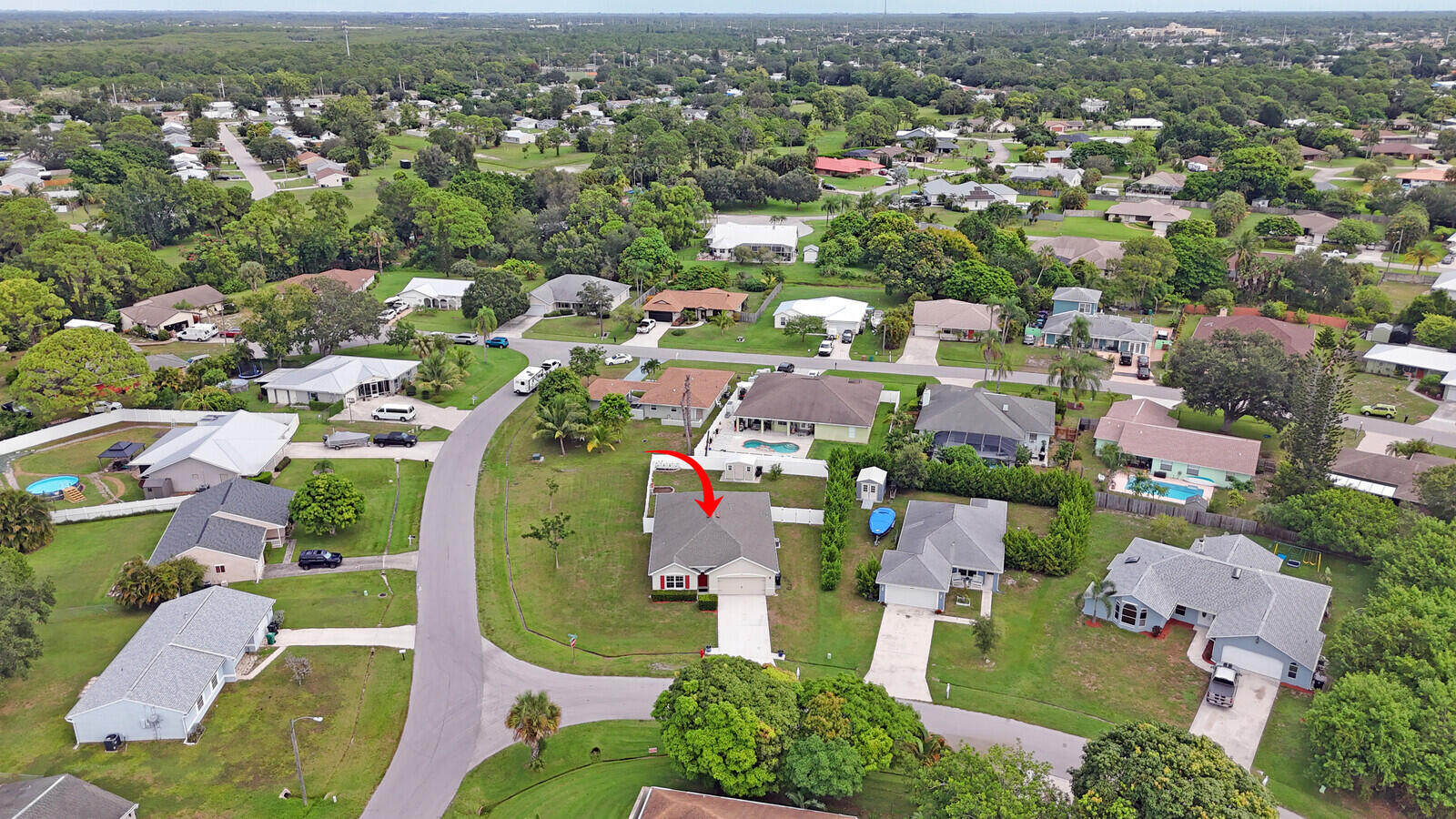 1401 Southeast Portillo Road Port St. Lucie, FL 34952 - Photo 5 of 41 Aerial of property