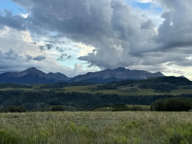 a view of outdoor space and mountain view