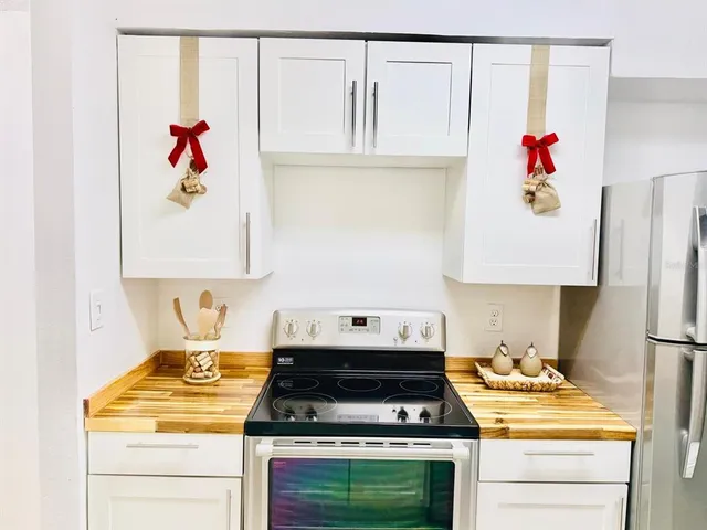 a view of a kitchen sink