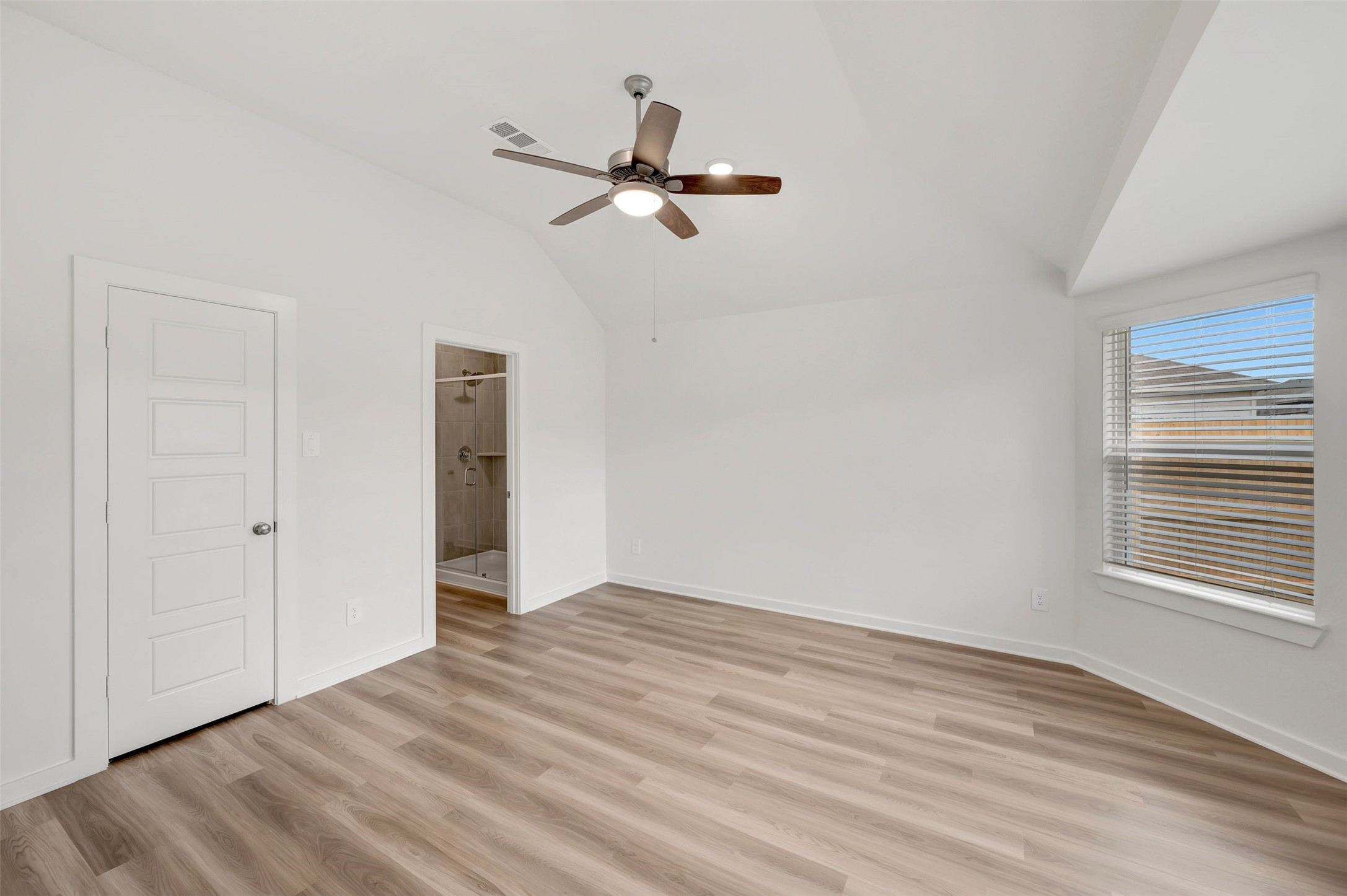 543 Flower Reed Court Magnolia, TX 77354 - Photo 34 of 46 a view of empty room with wooden floor and fan