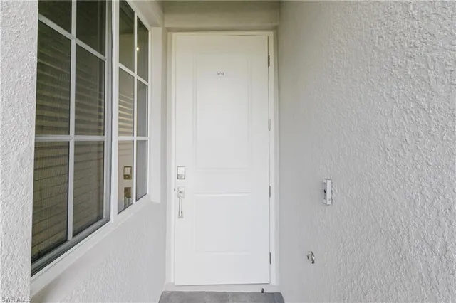 a view of front door