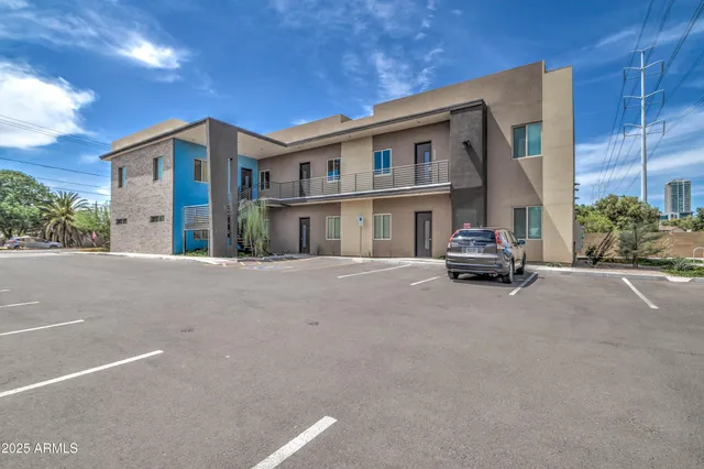 a car parked in front of a building