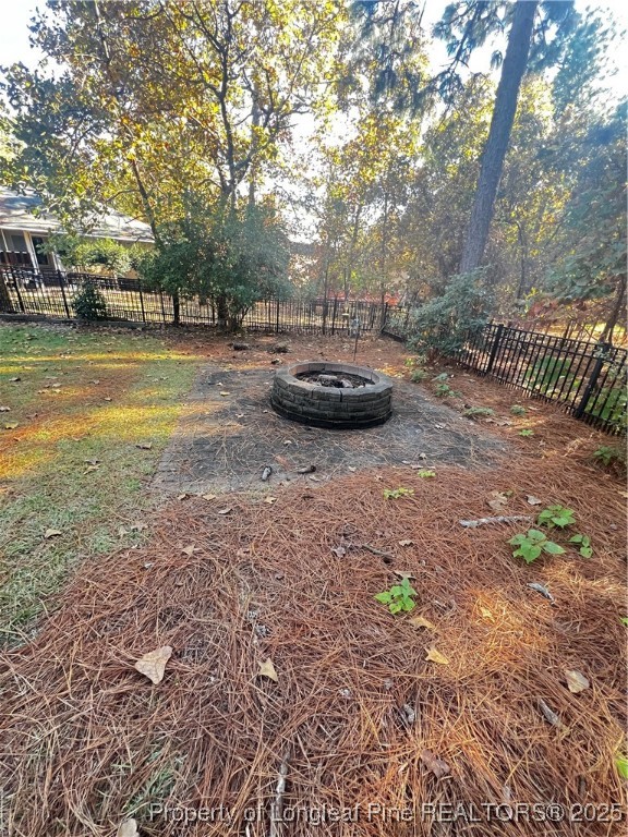 208 Wood Run Sanford, NC 27332 - Photo 26 of 29 a view of yard with swimming pool and trees