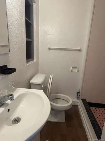 a bathroom with a sink and a toilet