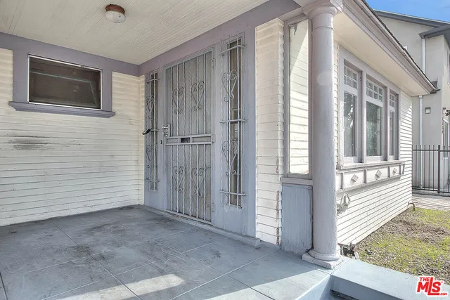 a view of an entryway door