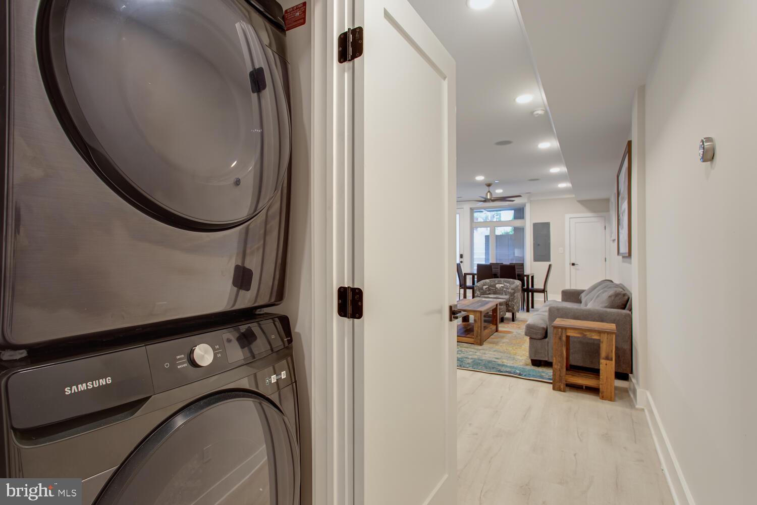 3554 13th Street Northwest, Unit 1 Washington, DC 20010 - Photo 15 of 25 an entryway with a washer and dryer