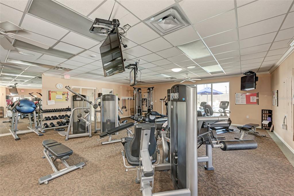 6501 Stone River Road, Unit 303 Bradenton, FL 34203 - Photo 27 of 30 a view of a room with gym equipment