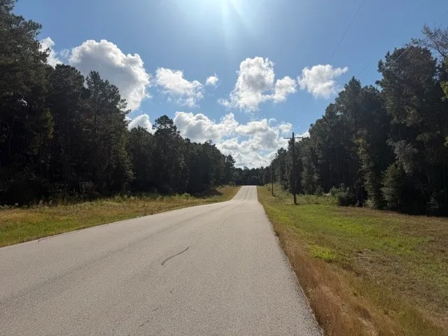 a view of a golf course with a lake