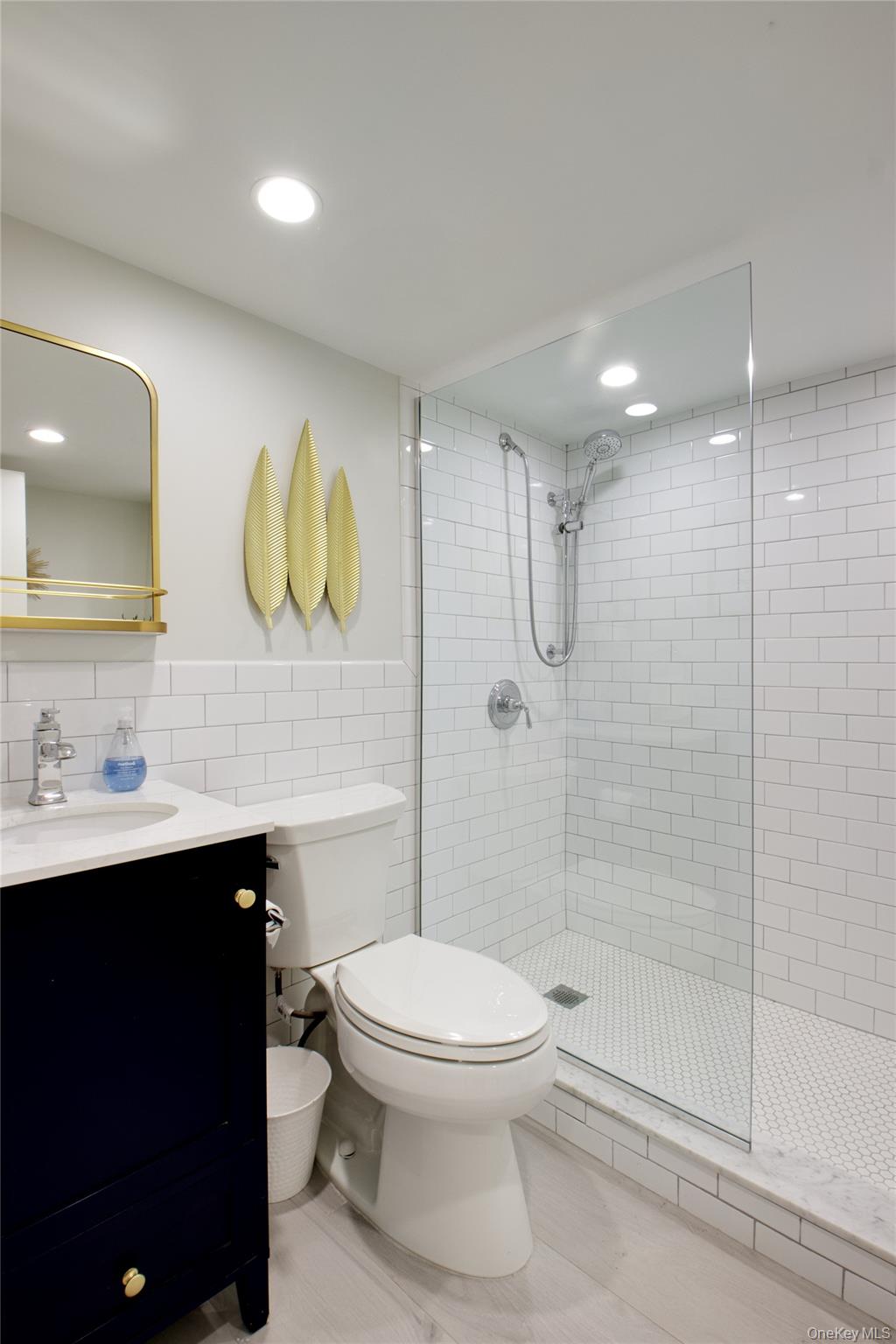 112 Bromleigh Road Garden City, NY 11530 - Photo 26 of 39 a bathroom with a sink a toilet and shower