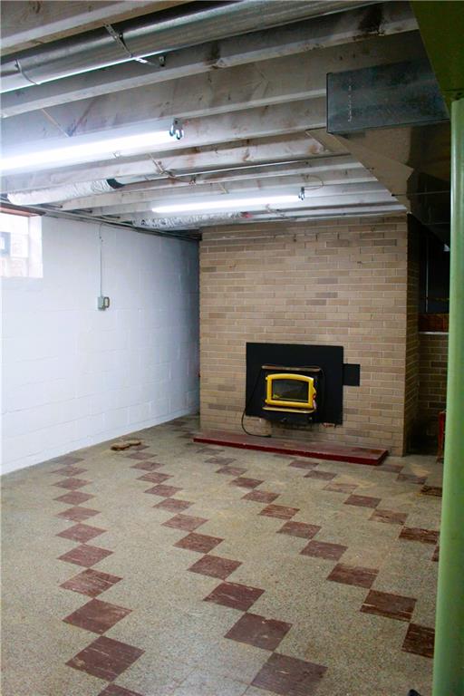 1020 Ridge Road Ambridge, PA 15003 - Photo 23 of 25 Basement fireplace