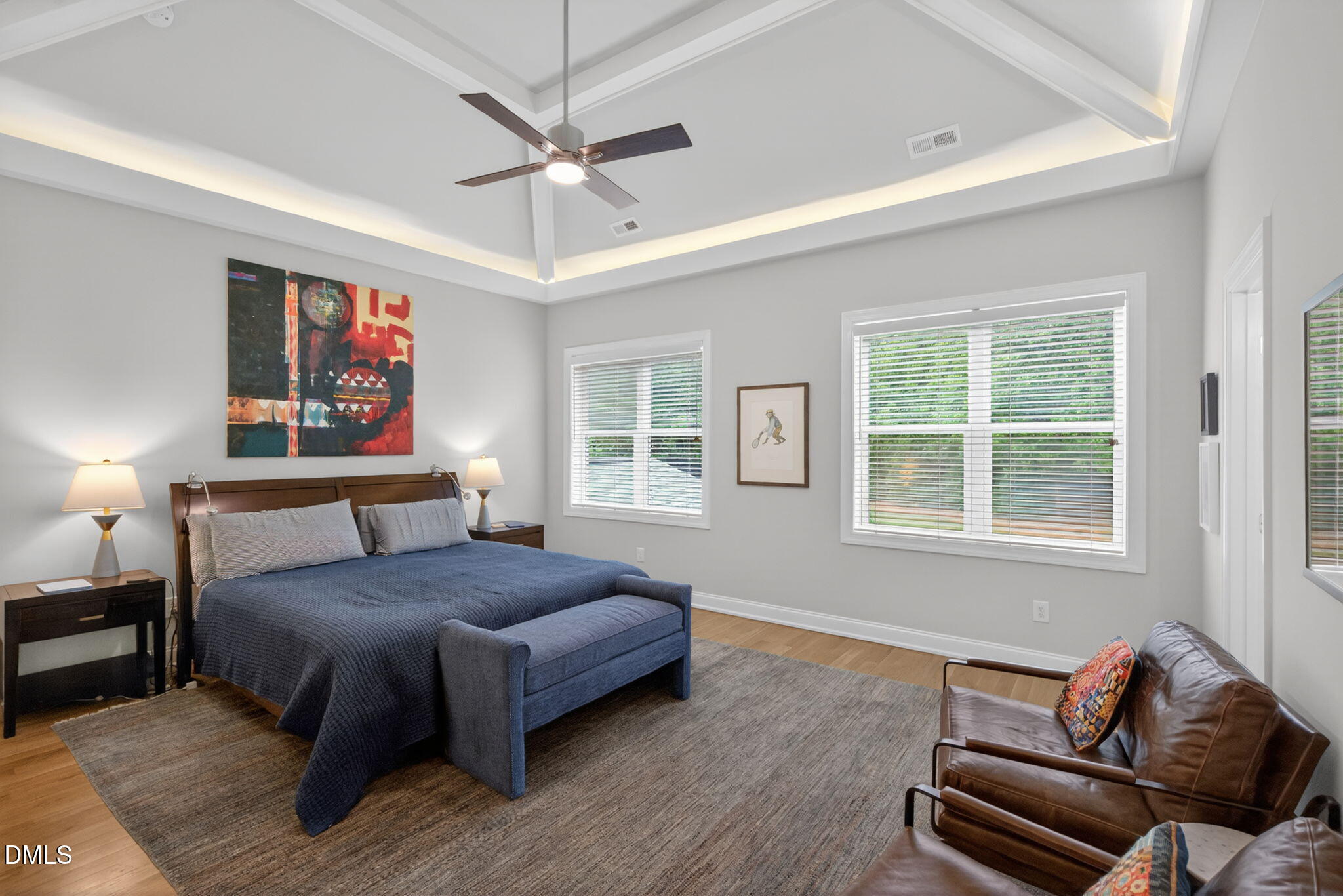 6901 Ray Family Farm Court Raleigh, NC 27613 - Photo 26 of 52 a bedroom with a bed couch and window