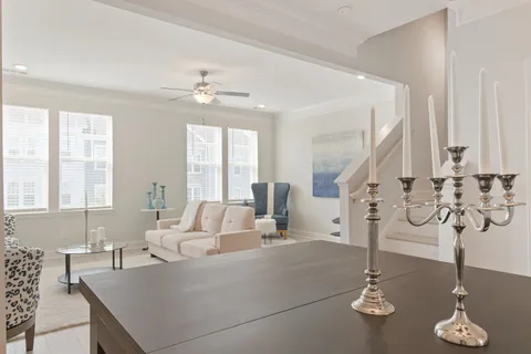 a bedroom with a bed and chair