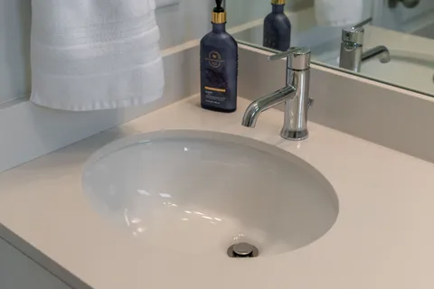 a view of a building with a street