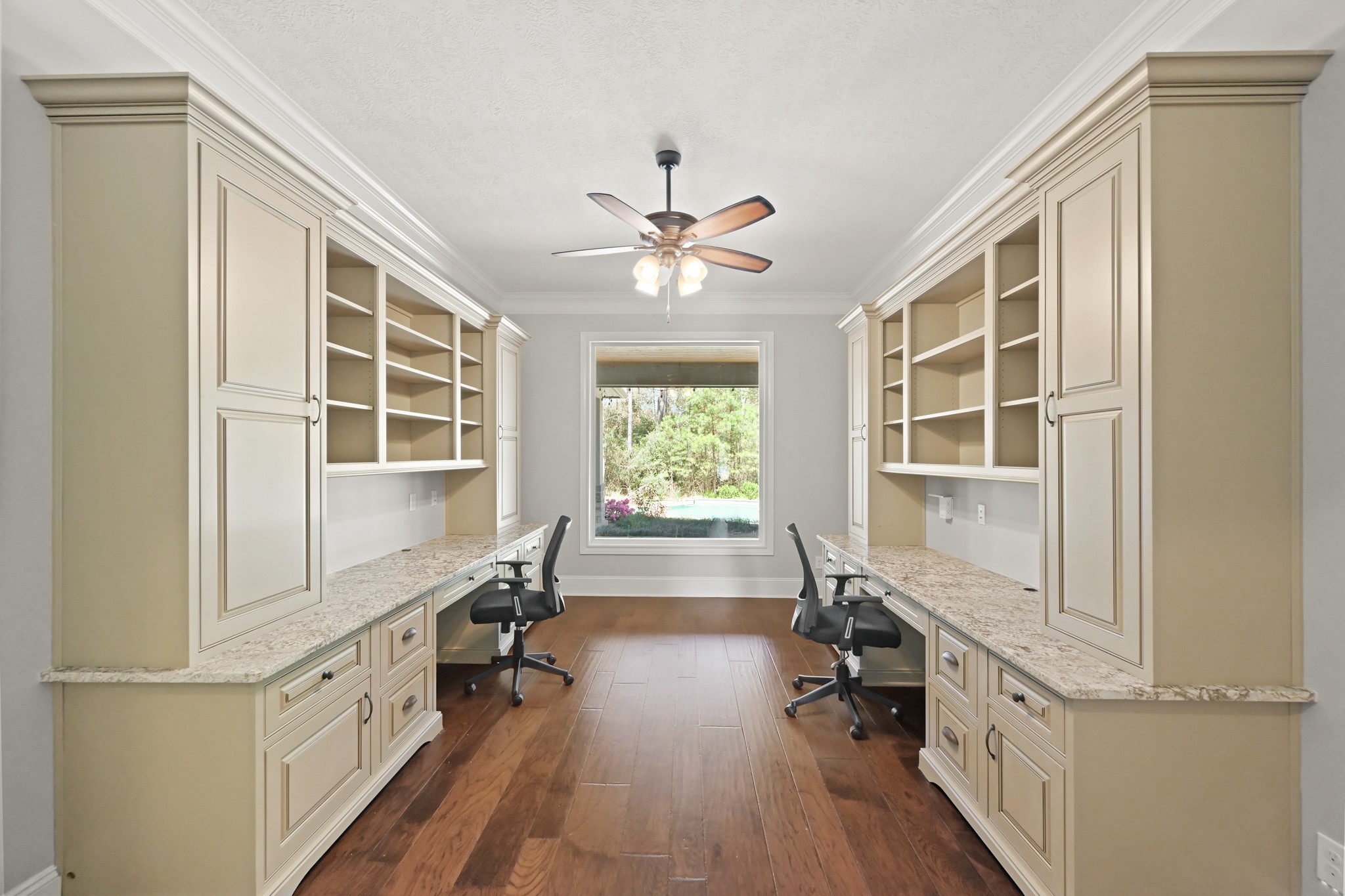 27322 Silver Jade Court Spring, TX 77386 - Photo 22 of 45 Double-door study featuring two built-in desk areas.