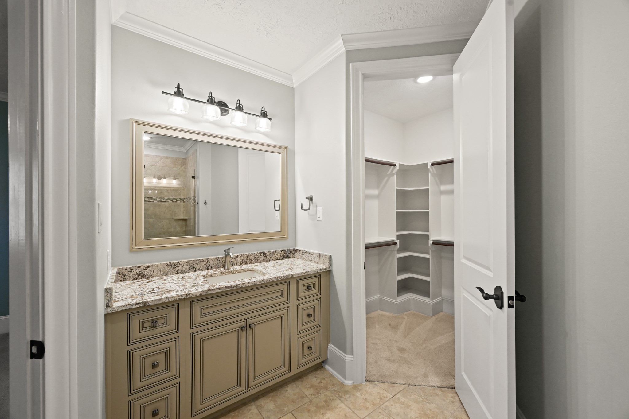27322 Silver Jade Court Spring, TX 77386 - Photo 30 of 45 Secondary bathroom upstairs with walk-in closet.