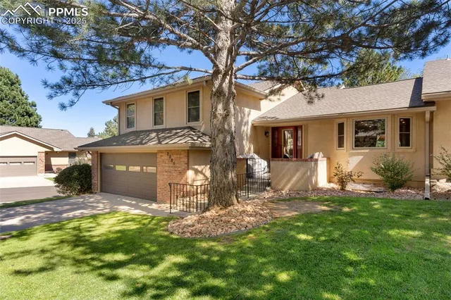 a picture of a bench in front of a door