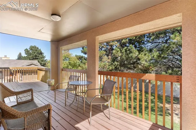 a view of a chairs in balcony