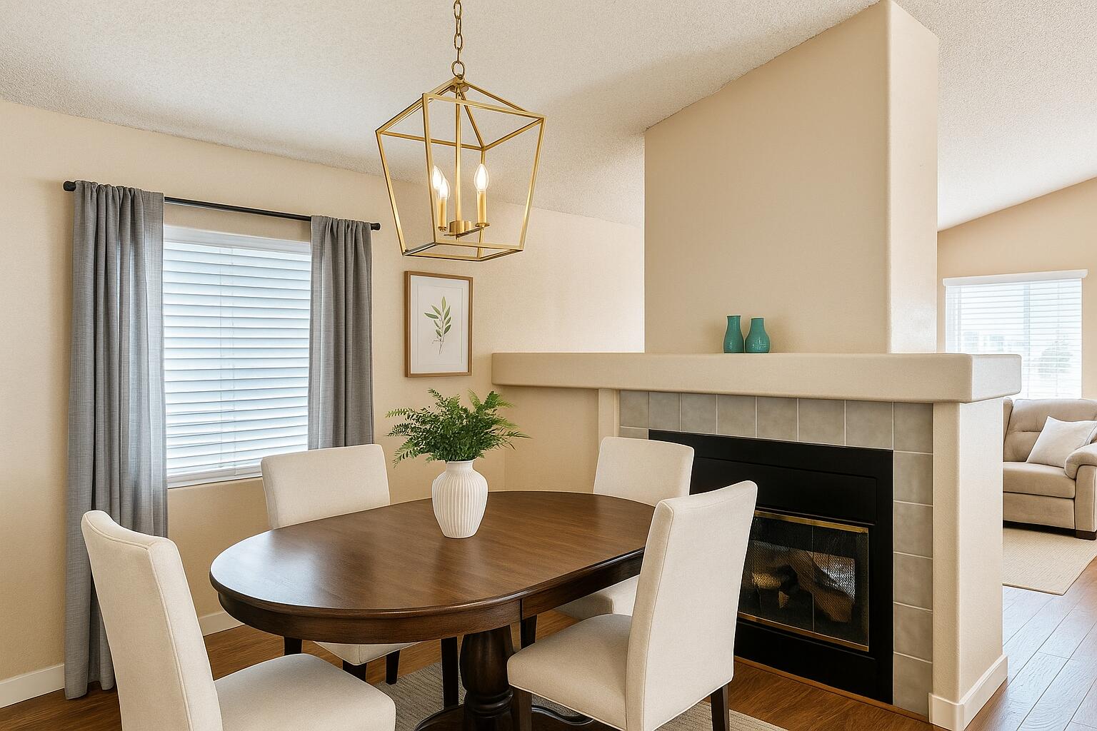 18070 Langlois Road, Unit 220 Desert Hot Springs, CA 92241 - Photo 5 of 30 Virtual Staged Dining Room