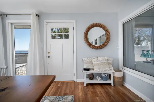 a view of a living room and window
