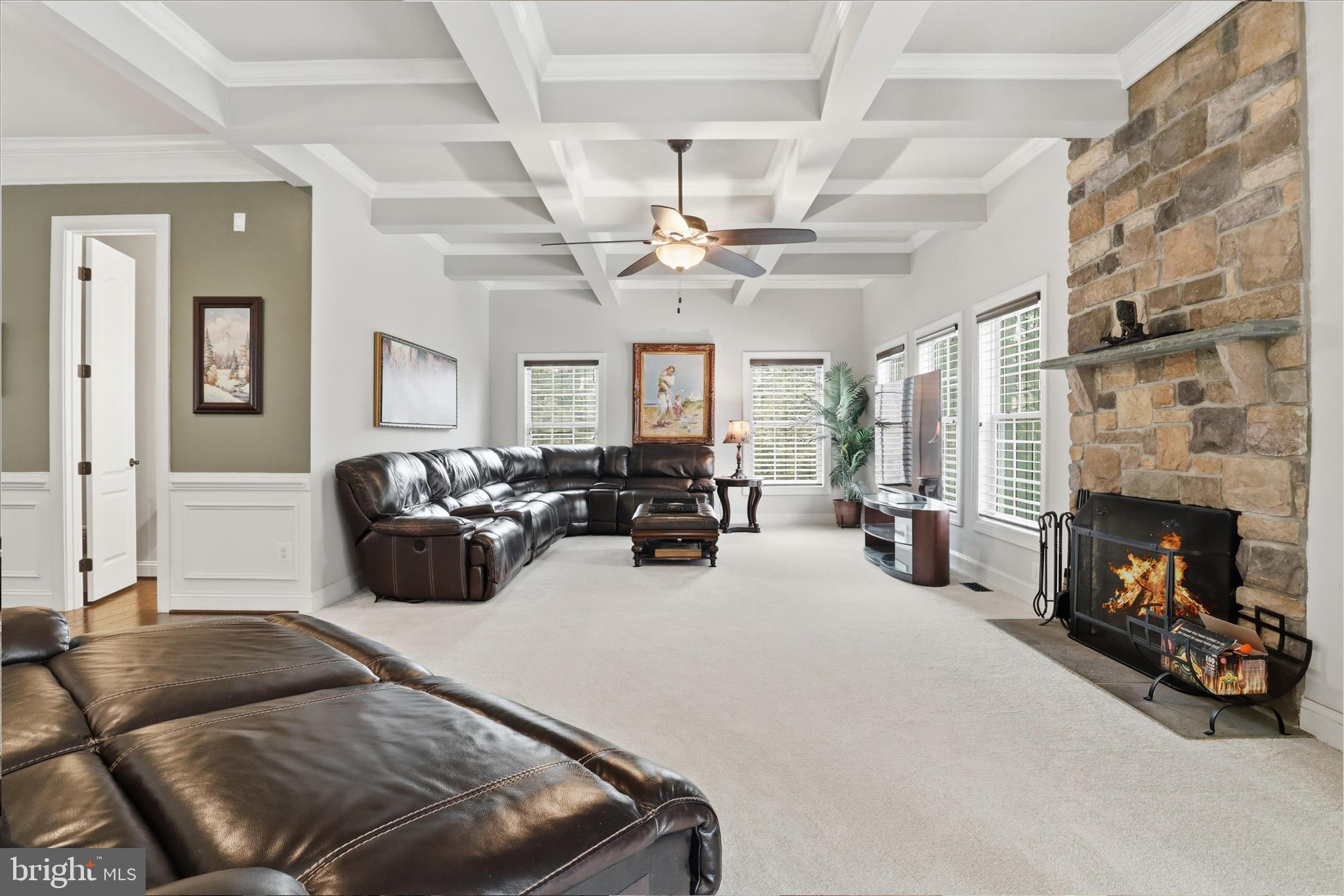 7501 Clifton Road Clifton, VA 20124 - Photo 24 of 93 Family Room with Fireplace