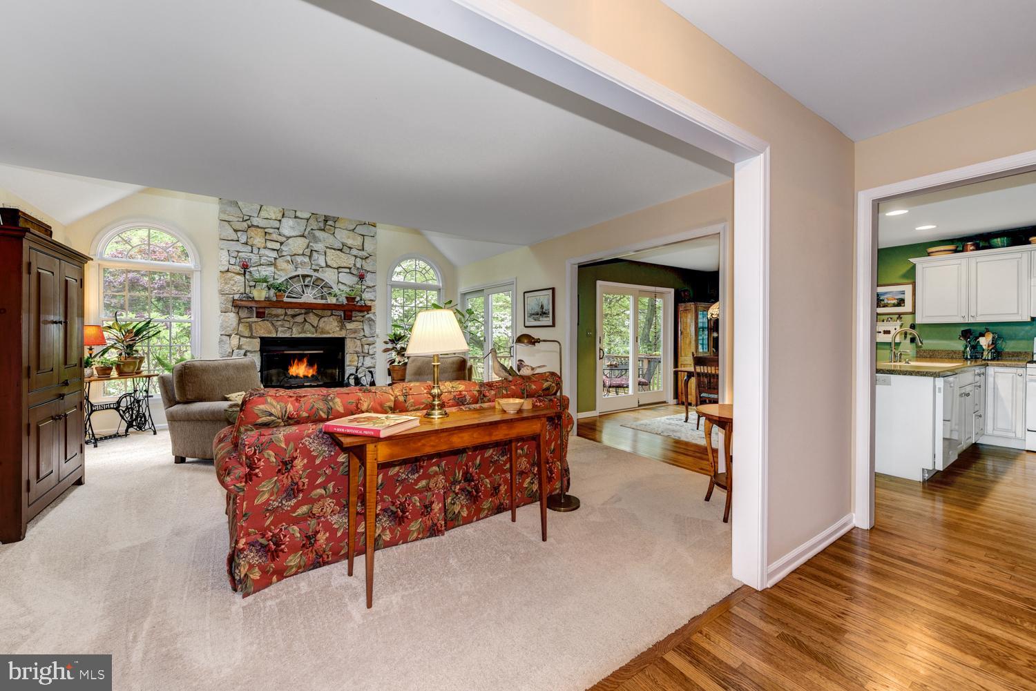5021 A Church Road Mount Laurel, NJ 08054 - Photo 6 of 30 Great Room features stone surround fireplace