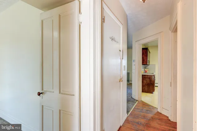 a view of an entryway door