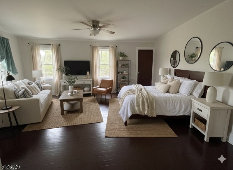 60 Vail Road Blairstown, NJ 07832 - Photo 20 of 26 a bedroom with a bed a couch and dresser