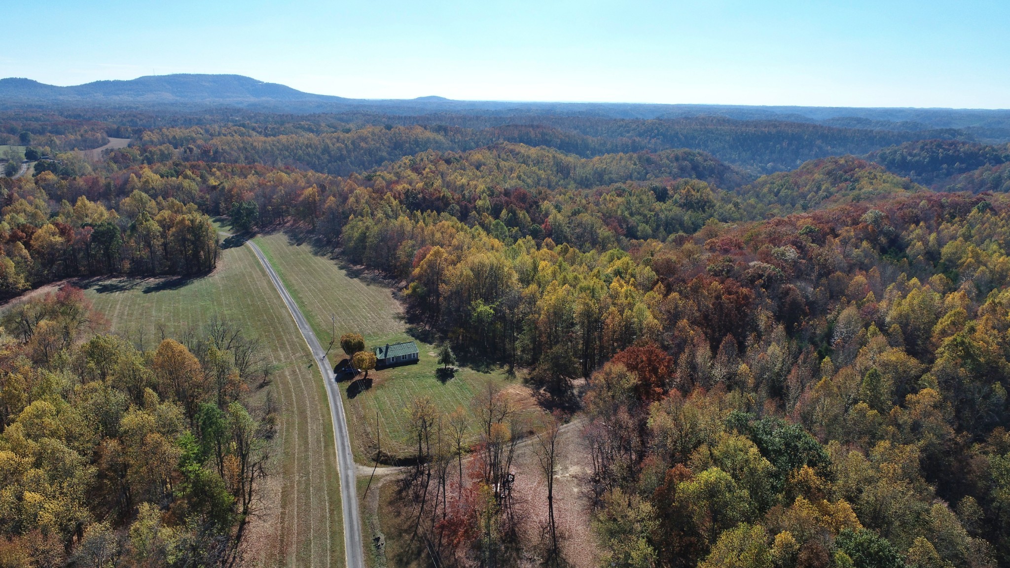 0 Old Hall Road Liberty, TN 37095 - Photo 7 of 47 an aerial view of mountain with residential house and green space
