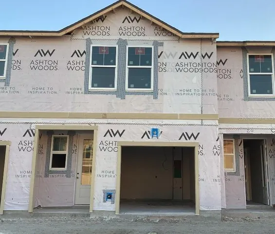 a front view of a building