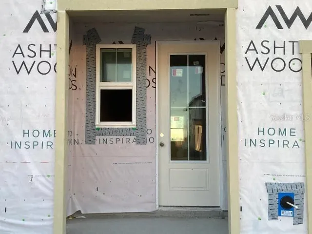 a front view of a house