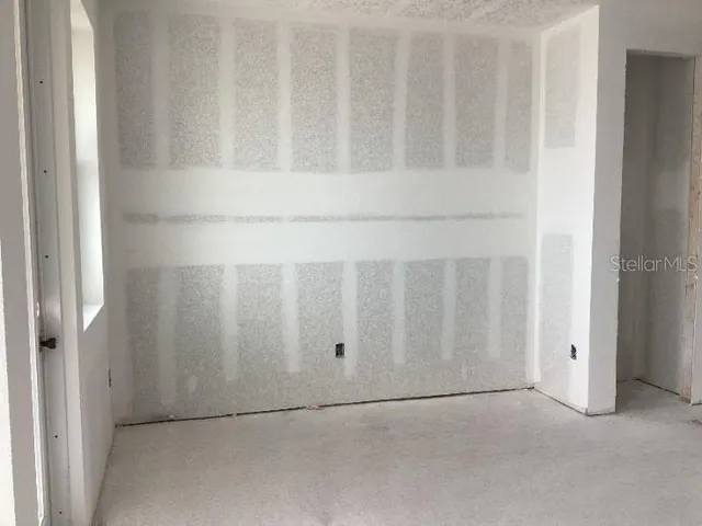 a view of wooden door