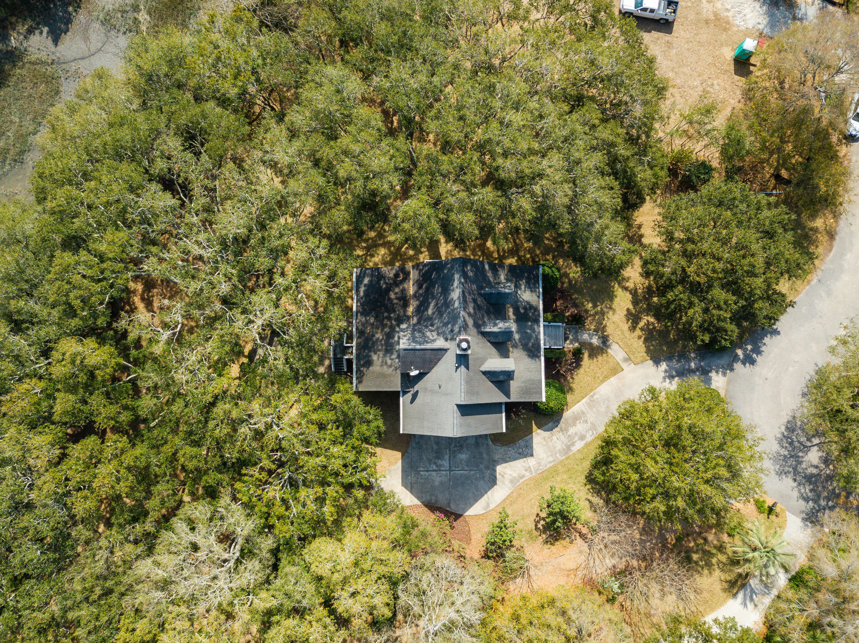 1666 Back Creek Road Charleston, SC 29412 - Photo 11 of 41 aeriel straight down