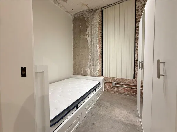 a view of room and front door