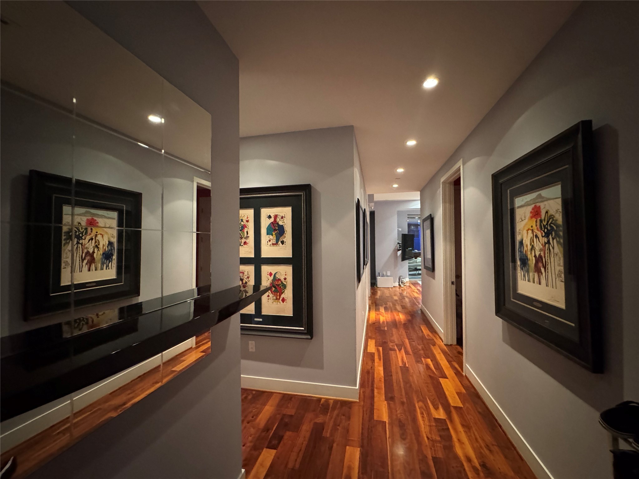 1600 Post Oak Boulevard, Unit 1206 Houston, TX 77056 - Photo 3 of 50 Main Entry welcomes you home. 2nd Entry on the other side of elevator. Premium wood floor and High Ceilings. Picasso's, Dali's, Etc, on Display for Viewing.