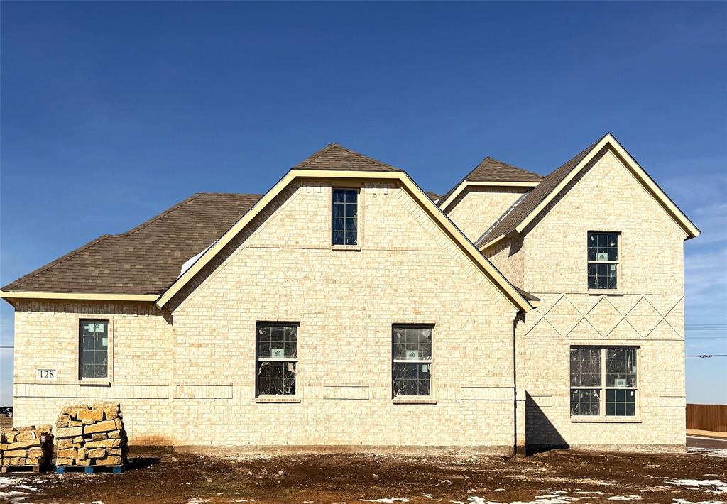 a front view of a house