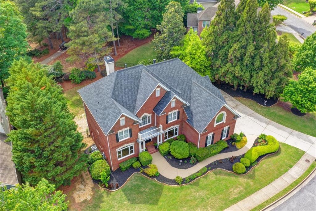 855 Autumn Close Alpharetta, GA 30004 - Photo 135 of 154 an aerial view of a house with garden space and street view