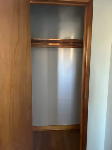 a close view of closet