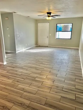 a view of an empty room
